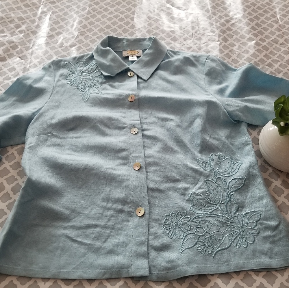 Talbots light blue blazer!